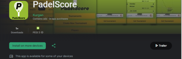 PadelScore Launched on Google Play Store!